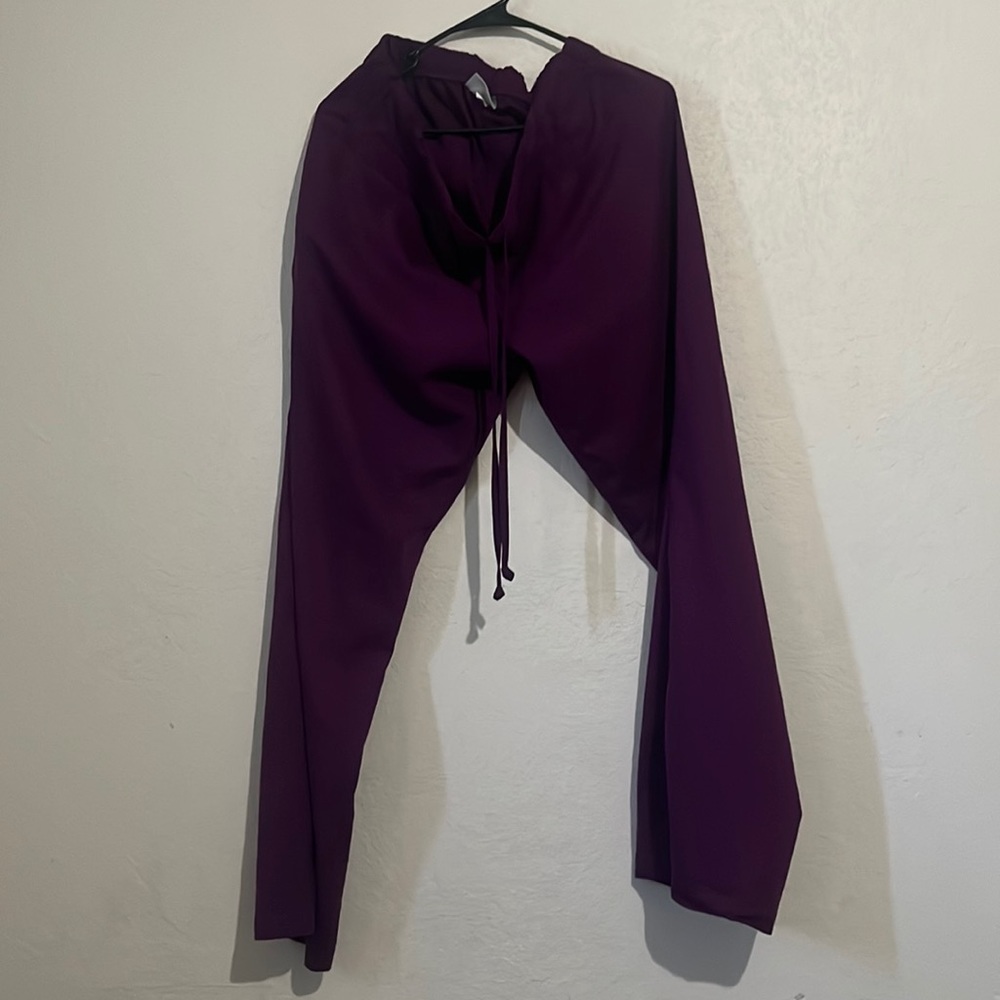Purple scrubs
